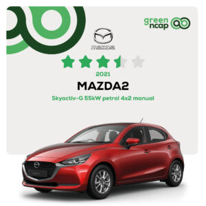 MAZDA2 - Green NCAP Results 2021 - 30 September - 3,5 stars