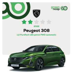 Peugeot 308 - Green NCAP Results June 2022 - 2 stars